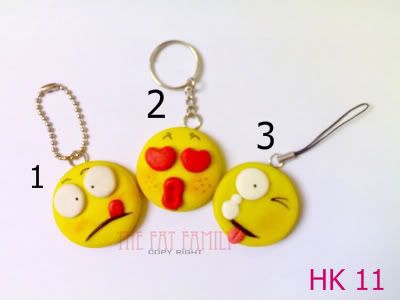 Móc dt.móc khóa bằng đất sét