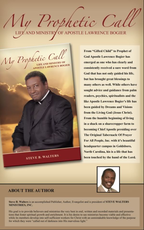 My Prophetic Call: Life and Ministry of Apostle Lawrence Bogier