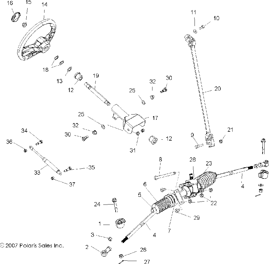 Removing Steering shaft? Polaris RZR Forum RZR