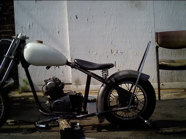 Honda cb350 hardtail frame #6