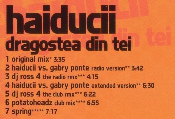 HAIDUCII-DRAGOSTEA DIN TEI (CDM 2004) 320kbps + cover