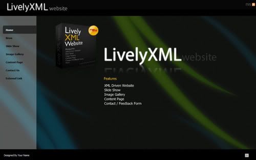 The Lively XML Website is full customizable website