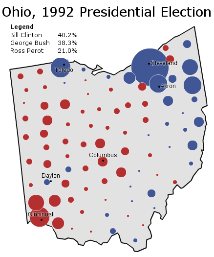 Maps of Ohio Elections