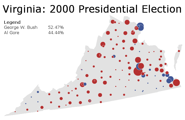 Maps of Virginia Elections