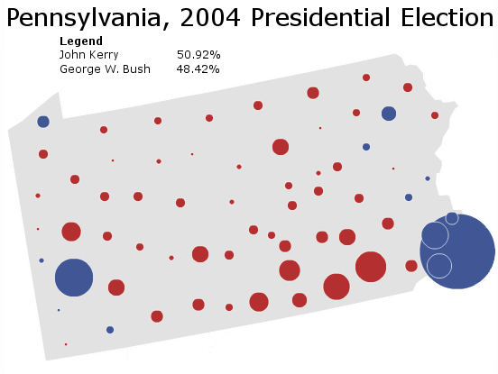 Maps of Pennsylvania Elections