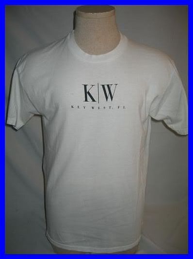 blank white t shirt back. white t-shirt from Key West
