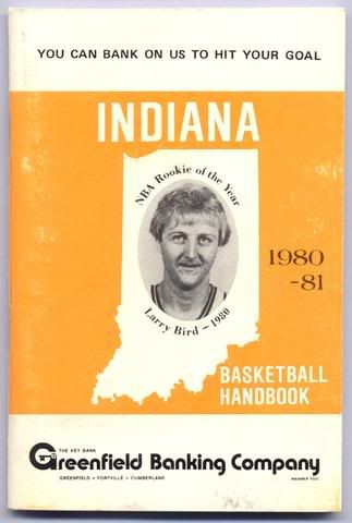 1980-81 Indiana Basketball Handbook - Greenfield Banking Company