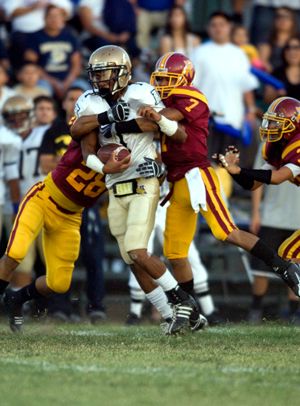 SUPERMAN VS. BATMAN Football Jerseys from Filming ELAC Weingart