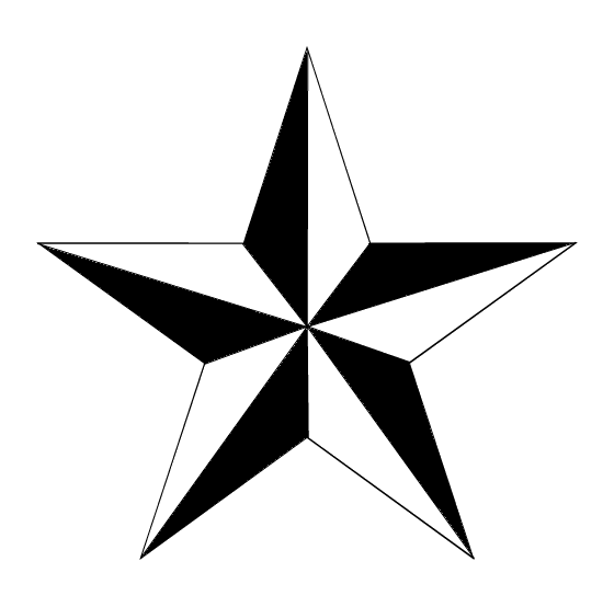 star tattoos. nautical-star-tattoo-zwart.gif