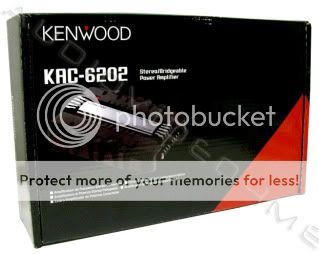 New Kenwood KAC 6202 Amp 2 Channel 400W Car Amplifier